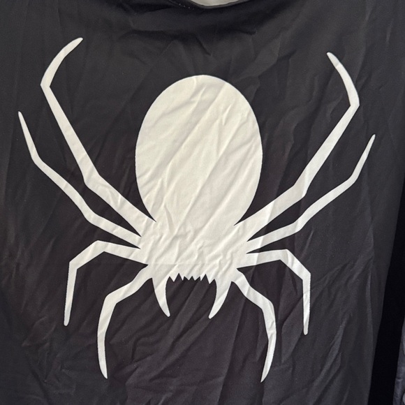 Black Spider Web Costume Top / Dress - Picture 2 of 4